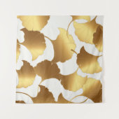 Ginkgo Goud: Luxe Vintage Design. Wandkleed (Voorkant (horizontaal))