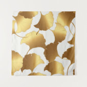 Ginkgo Goud: Luxe Vintage Design. Wandkleed (Voorkant)