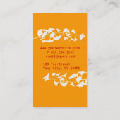 Ginkgo Illustratie    met Monogram Visitekaartje (Achterkant)