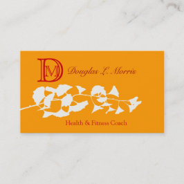 Ginkgo Illustratie    met Monogram Visitekaartje