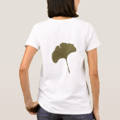 Ginkgo laat achtergrondkleuren achter t-shirt (Achterkant)