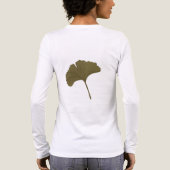 Ginkgo laat achtergrondkleuren achter Tri-Blend shirt (Achterkant)