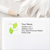 Ginkgo laat Adresetiketten achter Etiket (Insitu)