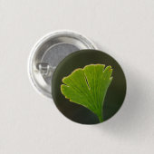 Ginkgo Leaf Badge Ronde Button 3,2 Cm (Voorkant /achterkant)