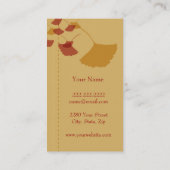 Ginkgo Leaf Biz-kaart Visitekaartje (Achterkant)