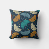 Ginkgo Leaf geïnspireerd Kussen (Voorkant)