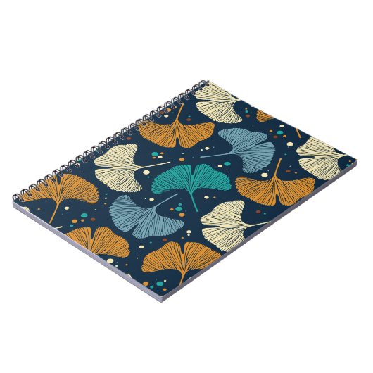 Ginkgo Leaf geïnspireerd Notitieboek (Linkerzijde)