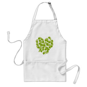 Ginkgo Leaf Heart Standaard Schort