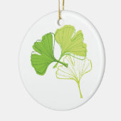 Ginkgo Leaf Keramisch Ornament (Links)