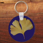 Ginkgo Leaf Key Ring Sleutelhanger (Voorkant)