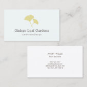 Ginkgo Leaf Landscaping Modern Visitekaartje (Voorkant / Achterkant)