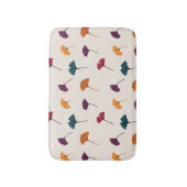 Ginkgo Leaf Pattern Waterverf Herfst Herfstkleuren Badmat (Voorkant Verticaal)