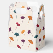 Ginkgo Leaf Pattern Waterverf Herfst Herfstkleuren Bedankdoosjes (Geopend)