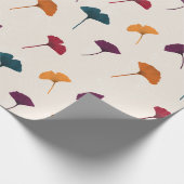 Ginkgo Leaf Pattern Waterverf Herfst Herfstkleuren Cadeaupapier (Hoek)