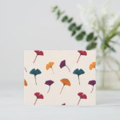 Ginkgo Leaf Pattern Waterverf Herfst Herfstkleuren Feestdagenkaart (Staand voorkant)