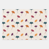 Ginkgo Leaf Pattern Waterverf Herfst Herfstkleuren Inpakpapier Vel (Voorkant)