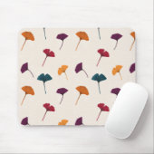Ginkgo Leaf Pattern Waterverf Herfst Herfstkleuren Muismat (Met muis)