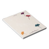 Ginkgo Leaf Pattern Waterverf Herfst Herfstkleuren Notitieblok (Schuin)