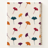 Ginkgo Leaf Pattern Waterverf Herfst Herfstkleuren Notitieboek (Achterkant)