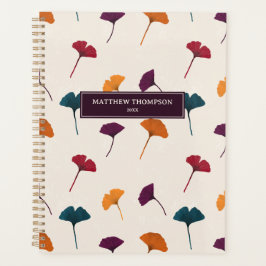 Ginkgo Leaf Pattern Waterverf Herfst Herfstkleuren Planner