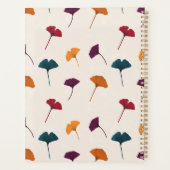 Ginkgo Leaf Pattern Waterverf Herfst Herfstkleuren Planner (Achterkant)