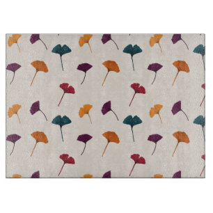 Ginkgo Leaf Pattern Waterverf Herfst Herfstkleuren Snijplank
