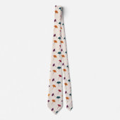 Ginkgo Leaf Pattern Waterverf Herfst Herfstkleuren Stropdas (Voorkant)