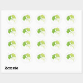 Ginkgo Leaf Ronde Sticker (Vel)