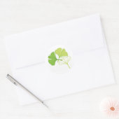 Ginkgo Leaf Ronde Sticker (Envelop)