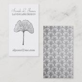 Ginkgo Leaf Simple Elegant Natural Visitekaartje (Voorkant / Achterkant)