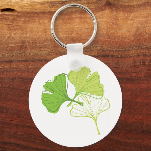 Ginkgo Leaf Sleutelhanger (Voorkant)