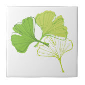Ginkgo Leaf Tegeltje (Voorkant)
