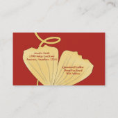 Ginkgo Leaf Visitekaartje (Achterkant)