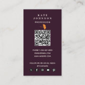 Ginkgo Leaf Waterverf Herfst Herfstkleuren Visitekaartje (Achterkant)