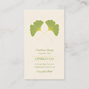 Ginkgo Leaves 2 Visitekaartje