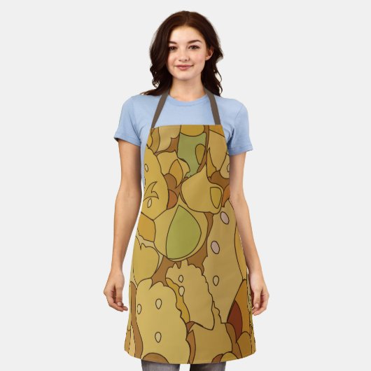 Ginkgo Leaves Abstract Pattern Schort (Gedragen)