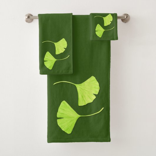Ginkgo Leaves Art Bad Handdoek (Insitu)