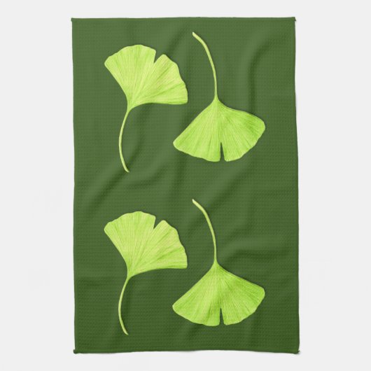 Ginkgo Leaves Art Kitchen Towel Theedoek (Verticaal)