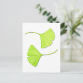 Ginkgo Leaves Botanical Art Briefkaart (Staand voorkant)