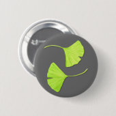 Ginkgo Leaves Button (Voorkant /achterkant)