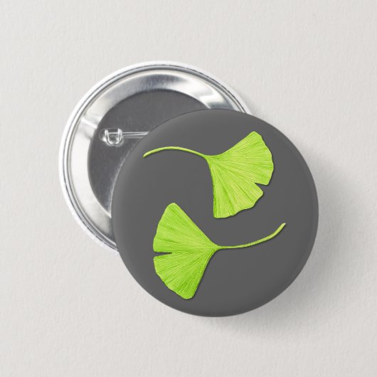 Ginkgo Leaves Button (Voorkant /achterkant)