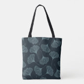 Ginkgo Leaves: Elegant naadloos patroon. Tote Bag (Achterkant)