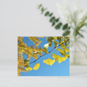 Ginkgo Leaves in de herfst Briefkaart (Staand voorkant)