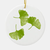 Ginkgo Leaves Keramisch Ornament (Voorkant)