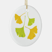 Ginkgo Leaves Keramisch Ornament (Rechts)