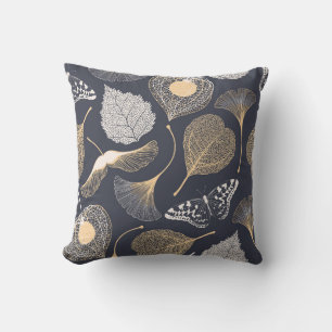 Ginkgo Leaves: Naadloze bloemige elegantie. Kussen