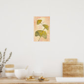Ginkgo Leaves Poster (Keuken)