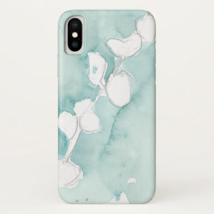 Ginkgo op stoffig teal - Wit Case-Mate iPhone Case