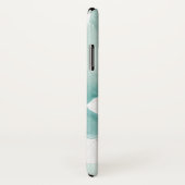 Ginkgo op stoffig teal - Wit Case-Mate iPhone Case (Achterkant / rechts)