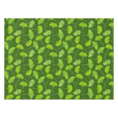 Ginkgo patroon op donkergroen tafelkleed (Voorkant (Horizontaal))
